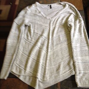 Soft knit white sweater from maurices