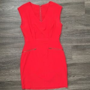 Red work dress