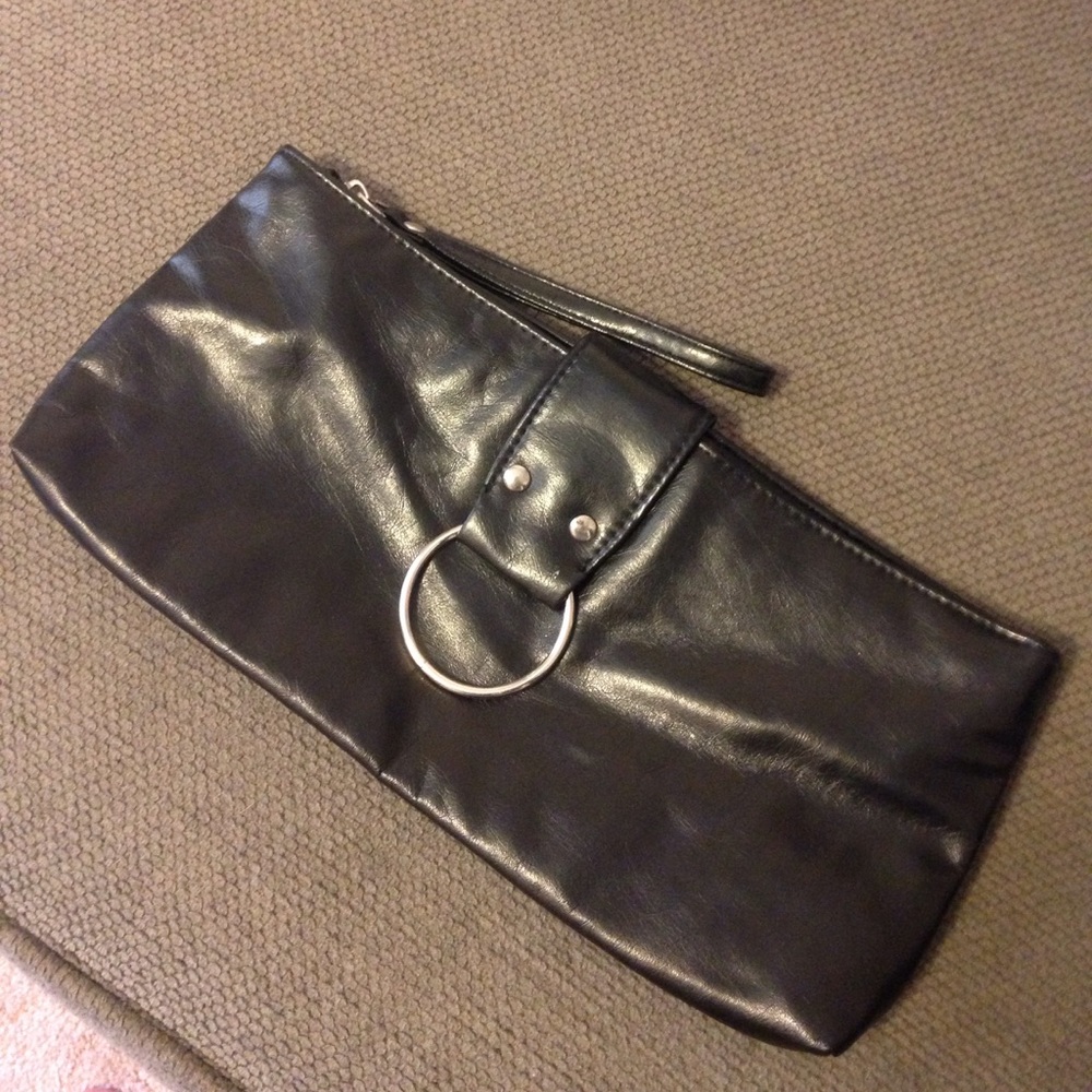 Black clutch purse