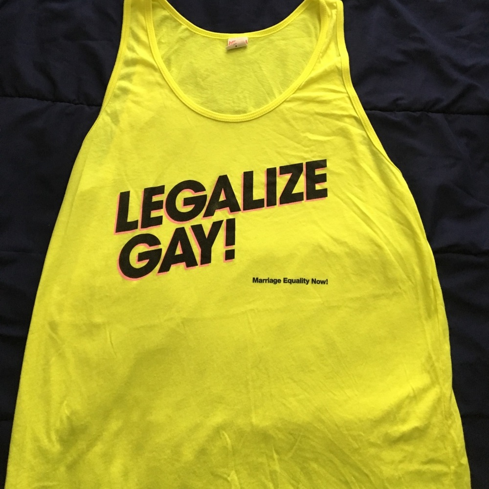Neon yellow tank top