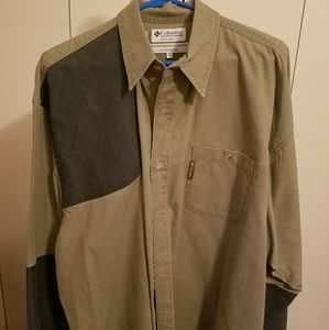 Tan Columbia Mens button down