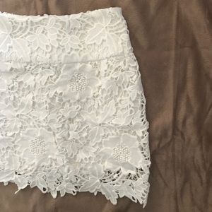 FLOWER KNITTED SKIRT