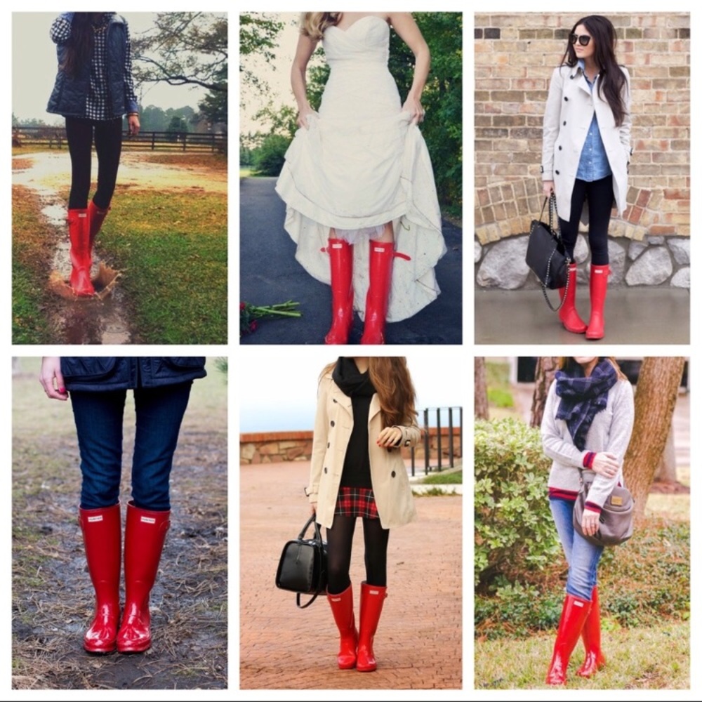 Hunter rain boots (Red)