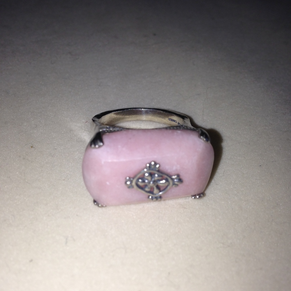 Silpada R2205 Size 7 Pink Soapstone Ring