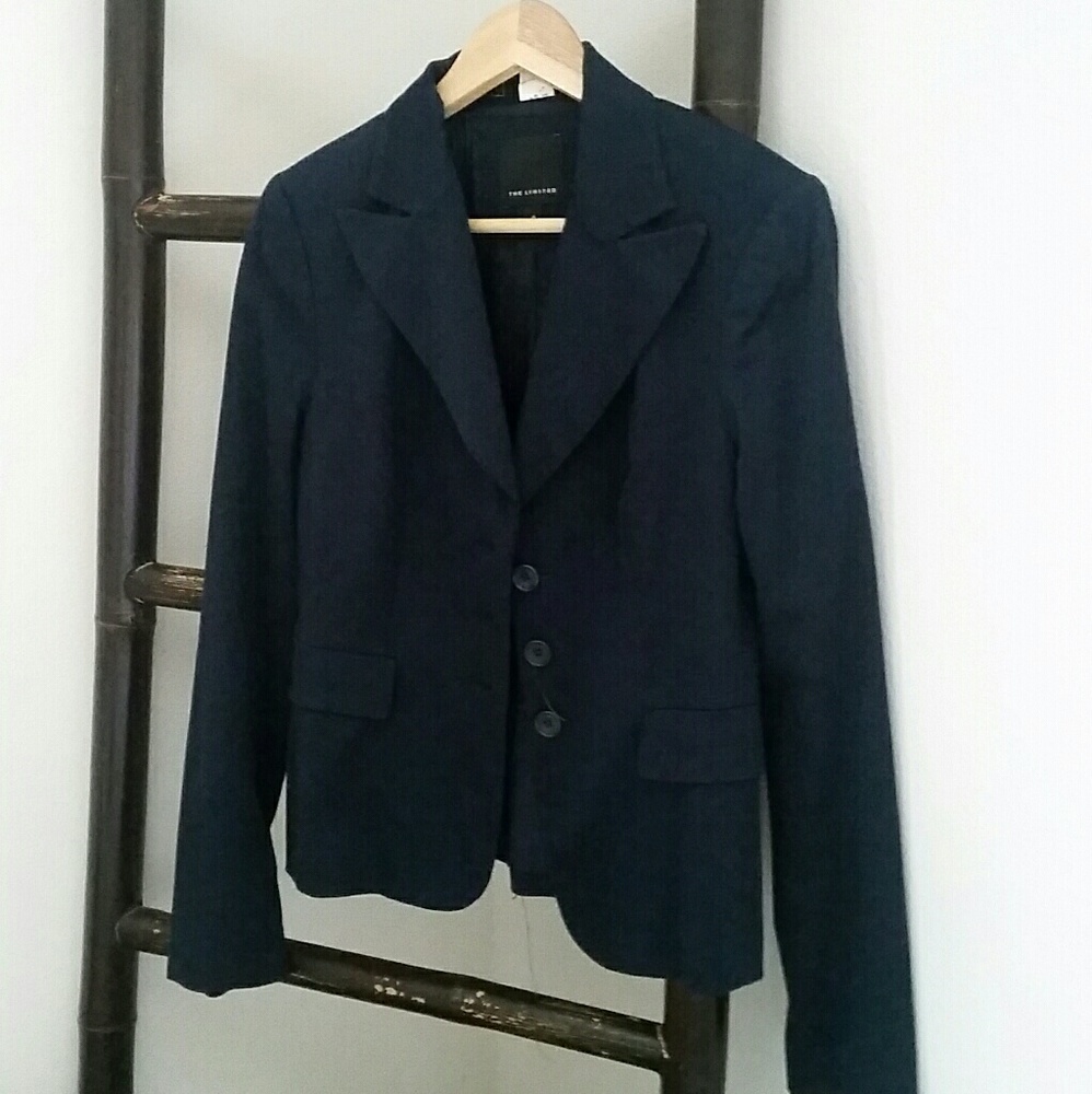 Navy three button blazer