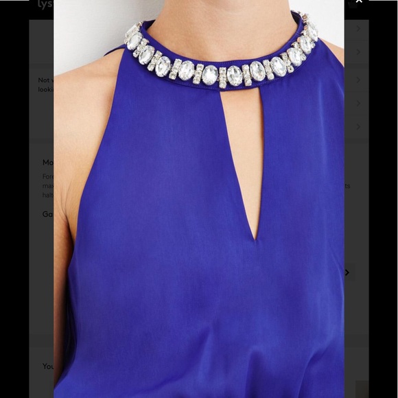 Forever 21 Rhinestone Embellished Prom Dress Gown - Picture 4 of 8