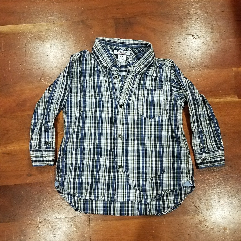 Kitestrings by Hartstrings Boys Plaid Button Down