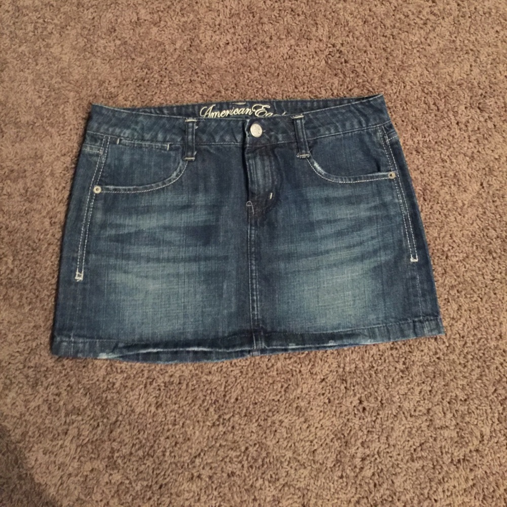 Jean mini skirt
