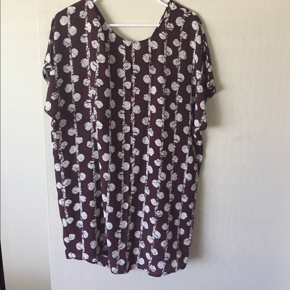 Madewell silk batik cocoon dress S EUC