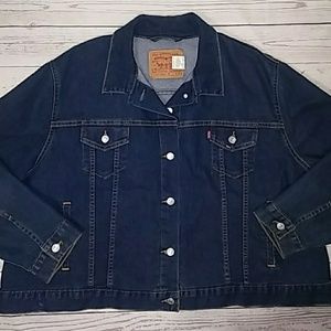Levi Trucker Style 3XL Blue Denim Jean Jacket