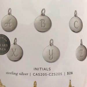 Stella and Dot silver charm "R"