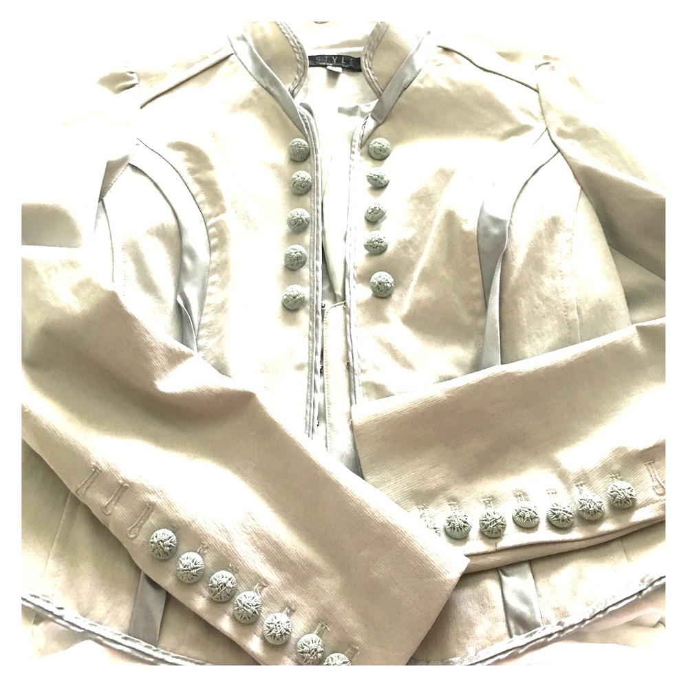 New greyish-blue jacket