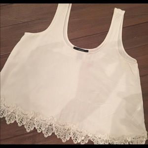 SOLD*White Floral Tank