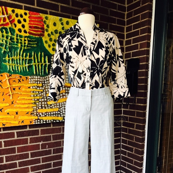 Harvé Benard Linen Button Down Top - Picture 6 of 6