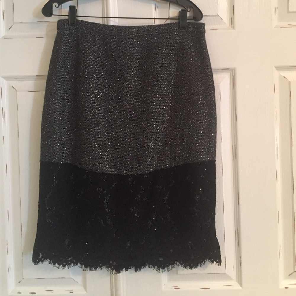 J Crew High Waisted Perfect Party Lace Skirt Sz 10