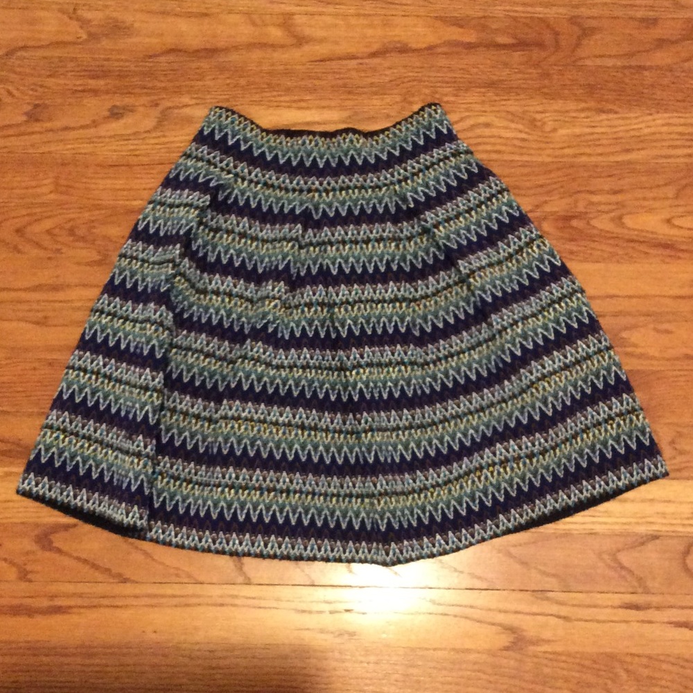 Green and blue bandage skirt