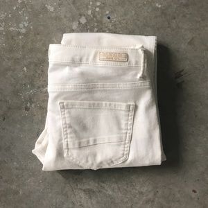 Zara White Motor Denim - Size 6