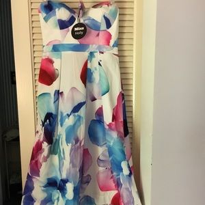 Miss Holly floral watercolor dress