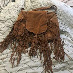 Free People Suede Fringe Bag