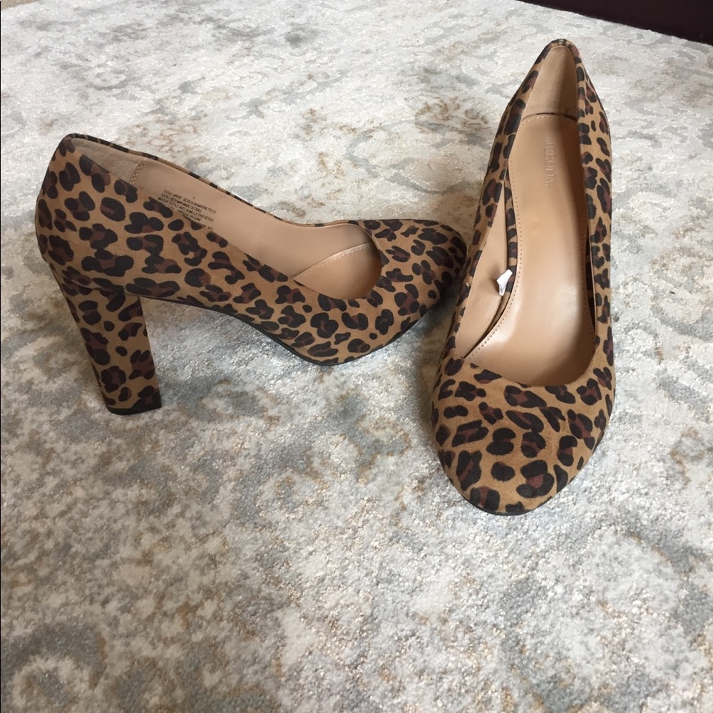 Leopard print heels