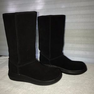 Black Suede Bass Boots -- never worn