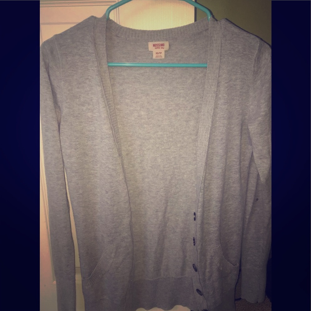 Grey cardigan