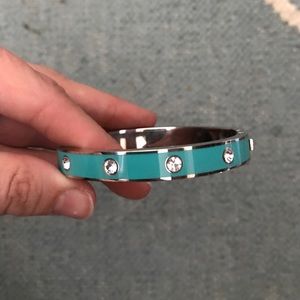 Fossil silver and rhinestone bracelet