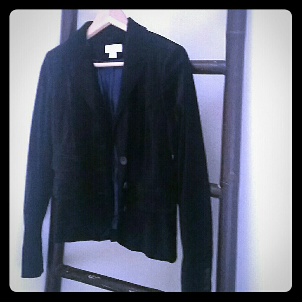 Black velvet blazer