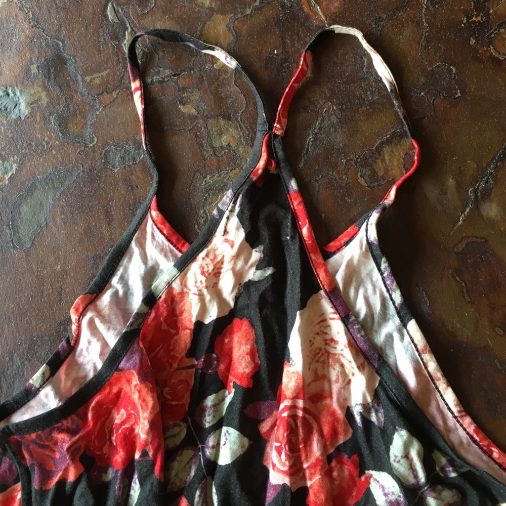 Element Rose Print Racerback Tank Top - Picture 4 of 5