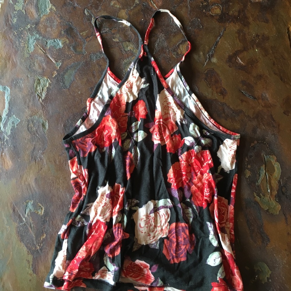 Element Rose Print Racerback Tank Top - Picture 5 of 5