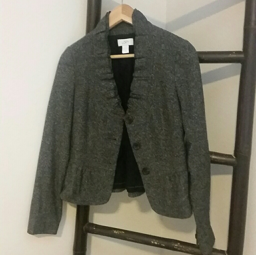 Frill collar LOFT blazer