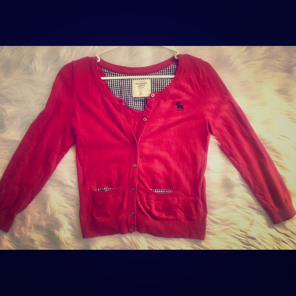 Abercrombie & Fitch Magenta Cardigan