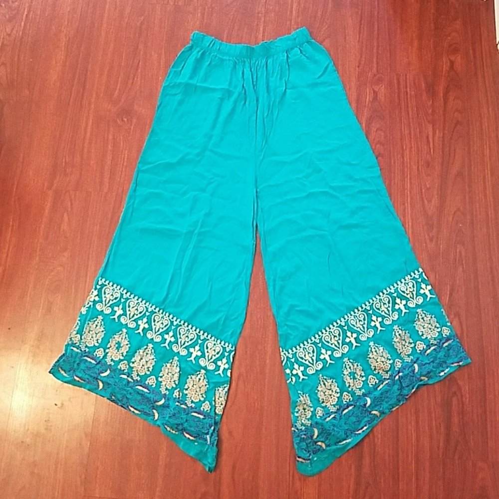 Womens Hand Painted Harem Pants Medium
