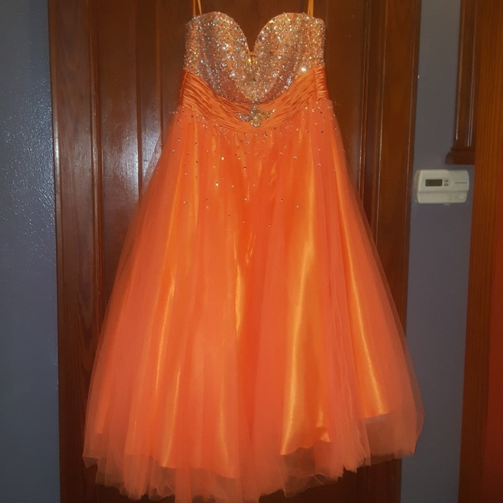 Orange prom/ formal dress