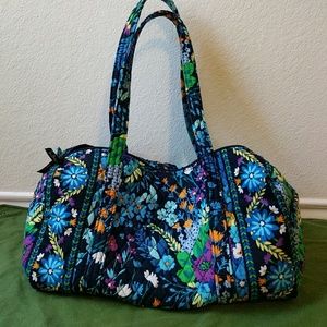 Vera Bradley RARE Midnight Blues small duffel