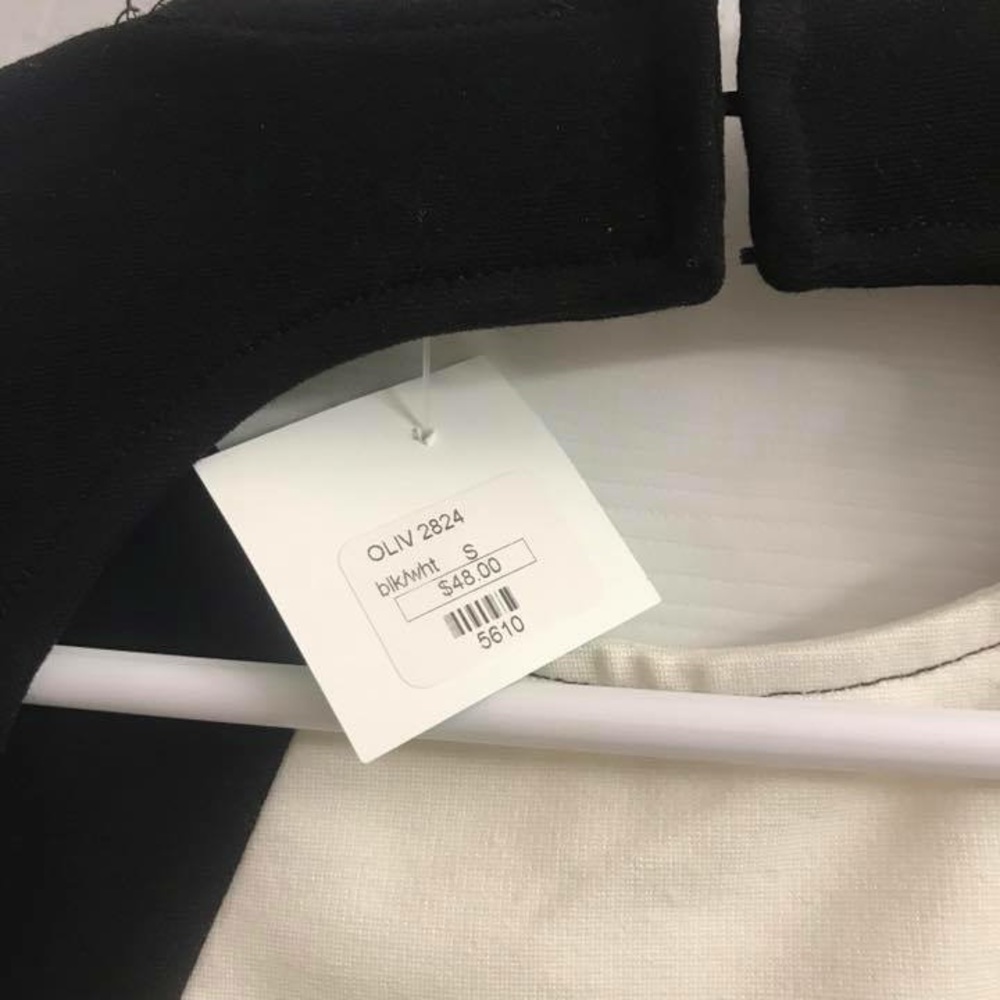 Black & White openback dress