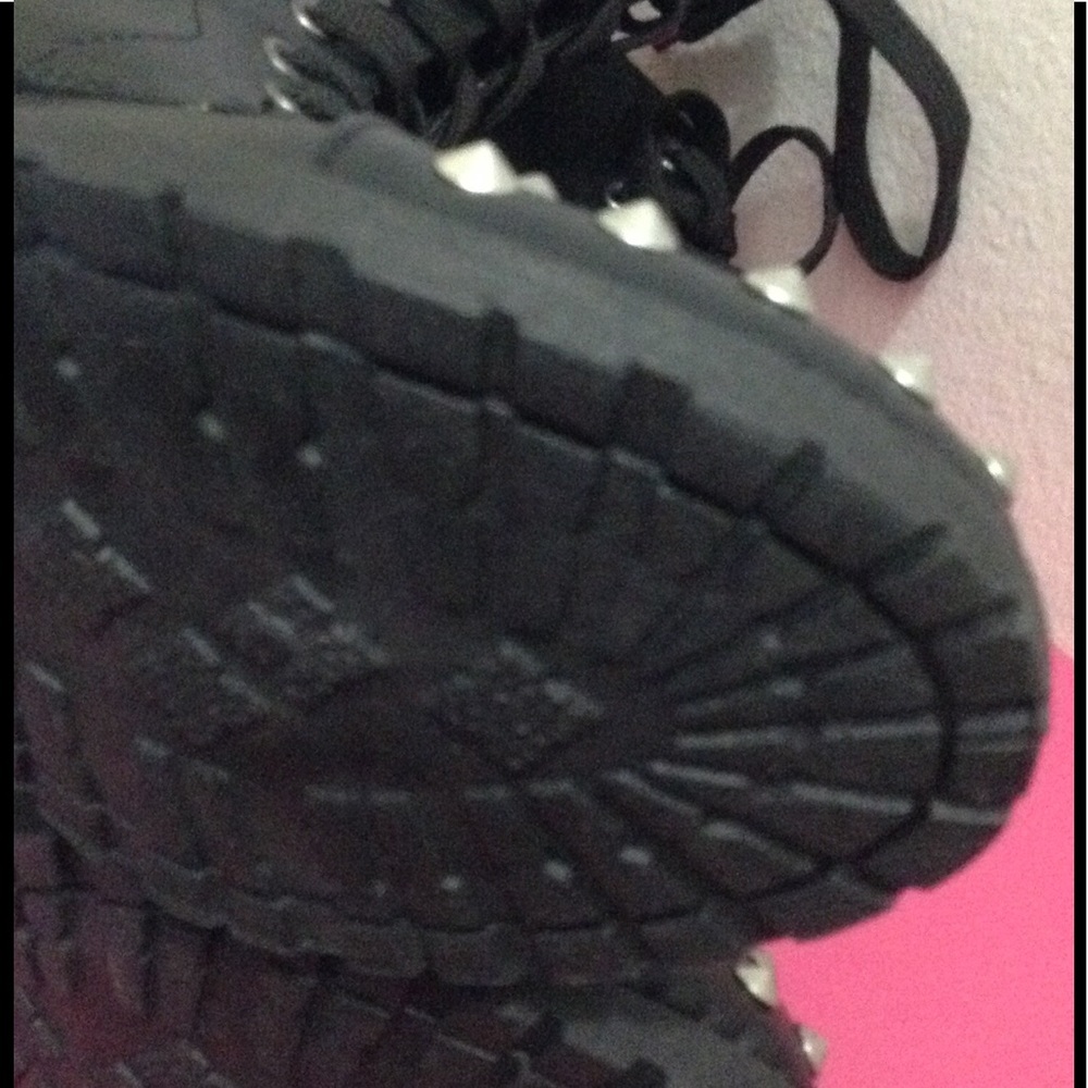 SOLD!!! STUDDED/SPIKED COMBAT BOOTS - Picture 3 of 4