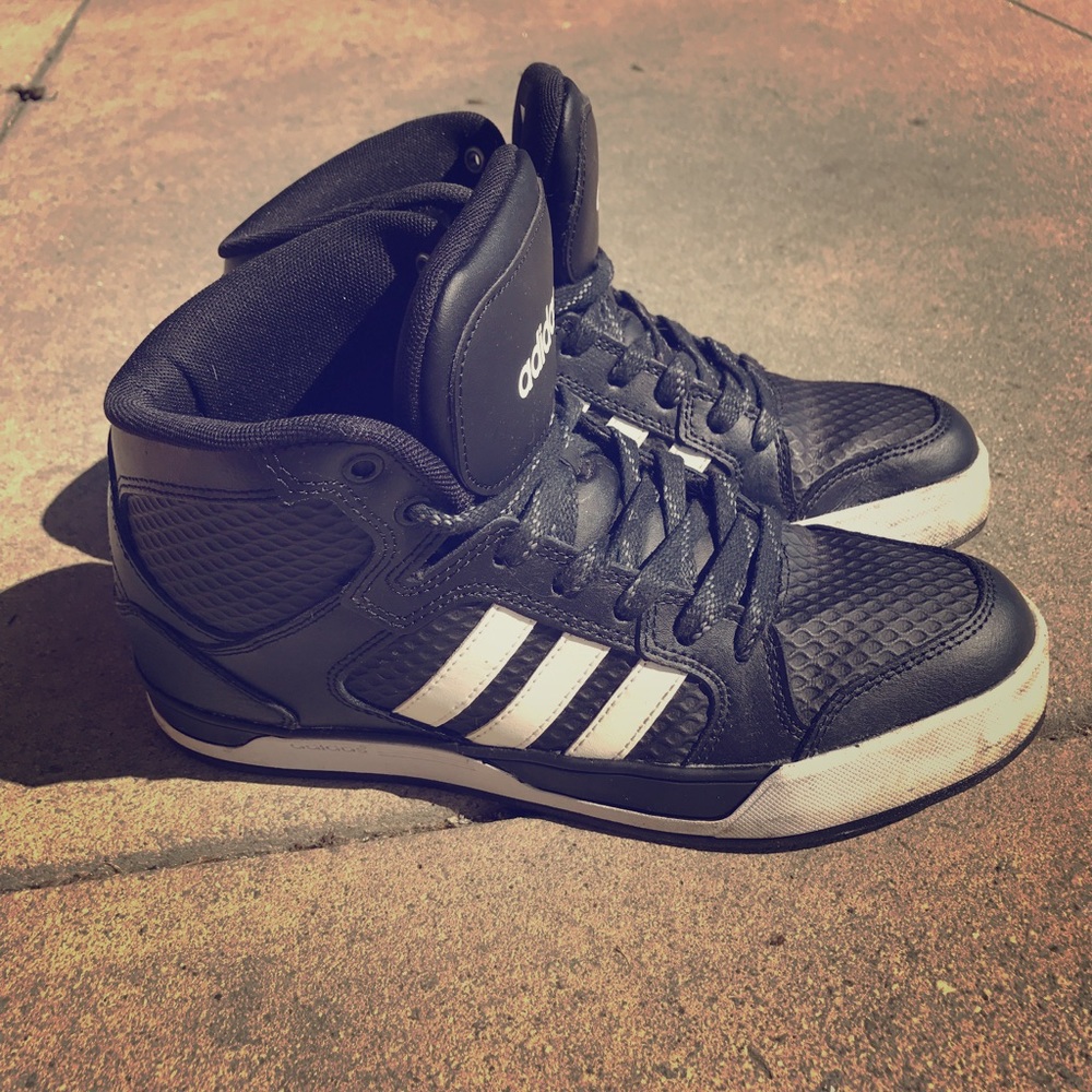 Addidas unisex High Tops, black&white
