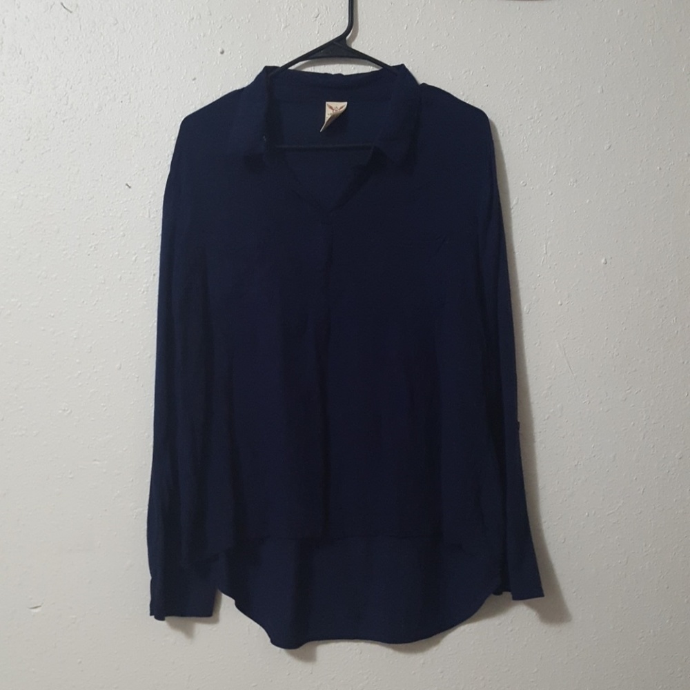 👋🏻Navy Blue Faded Glory Long Sleeve Top