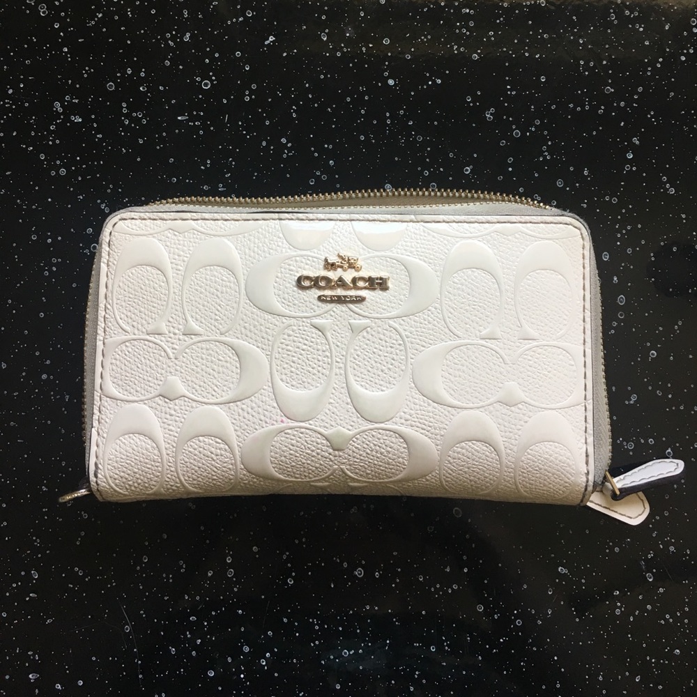 Coach White Wallet