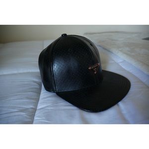 REASON Leather Strap-back Hat