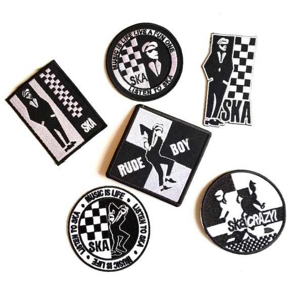 Patch Brodé Ska Rude Boy – Thermocollant, 8.5x6.8 Cm, Style Rocksteady