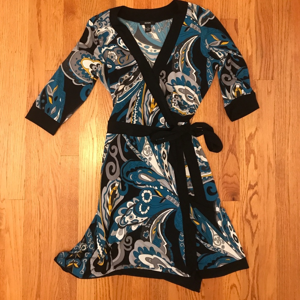 Alfani Wrap Dress Long Sleeve
