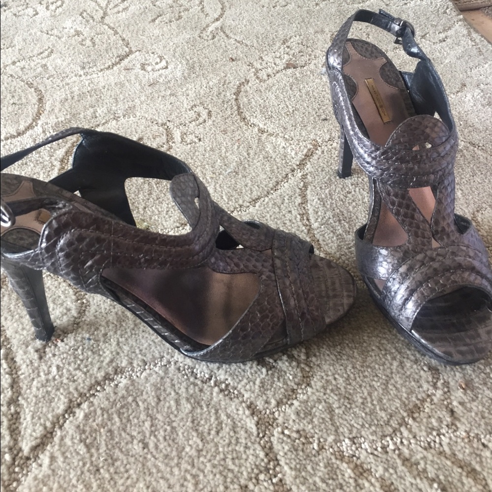 Max Studio Dark Silver Sandals