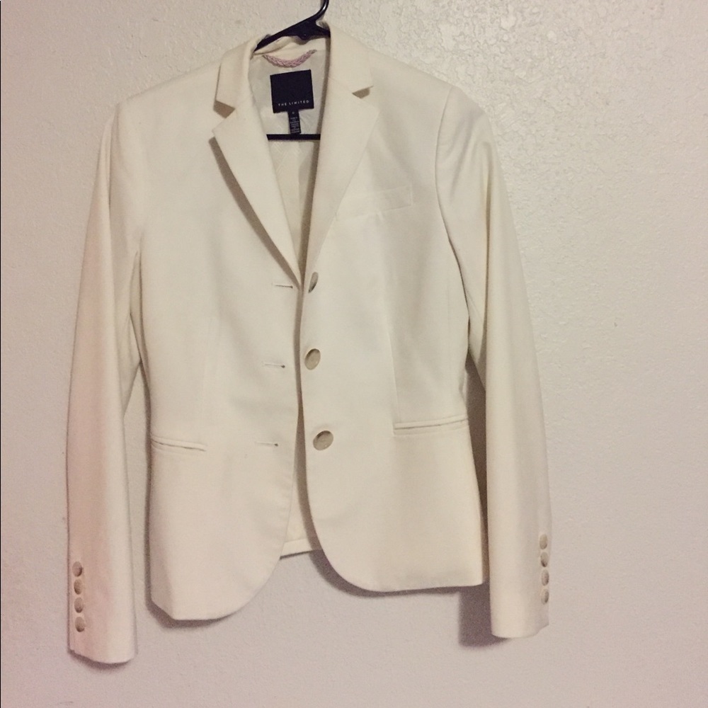 The limited blazer cream color