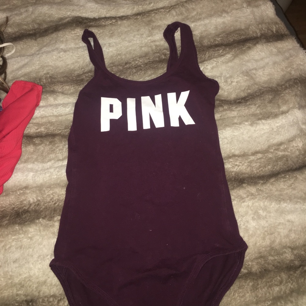 Maroon pink tank/ one piece