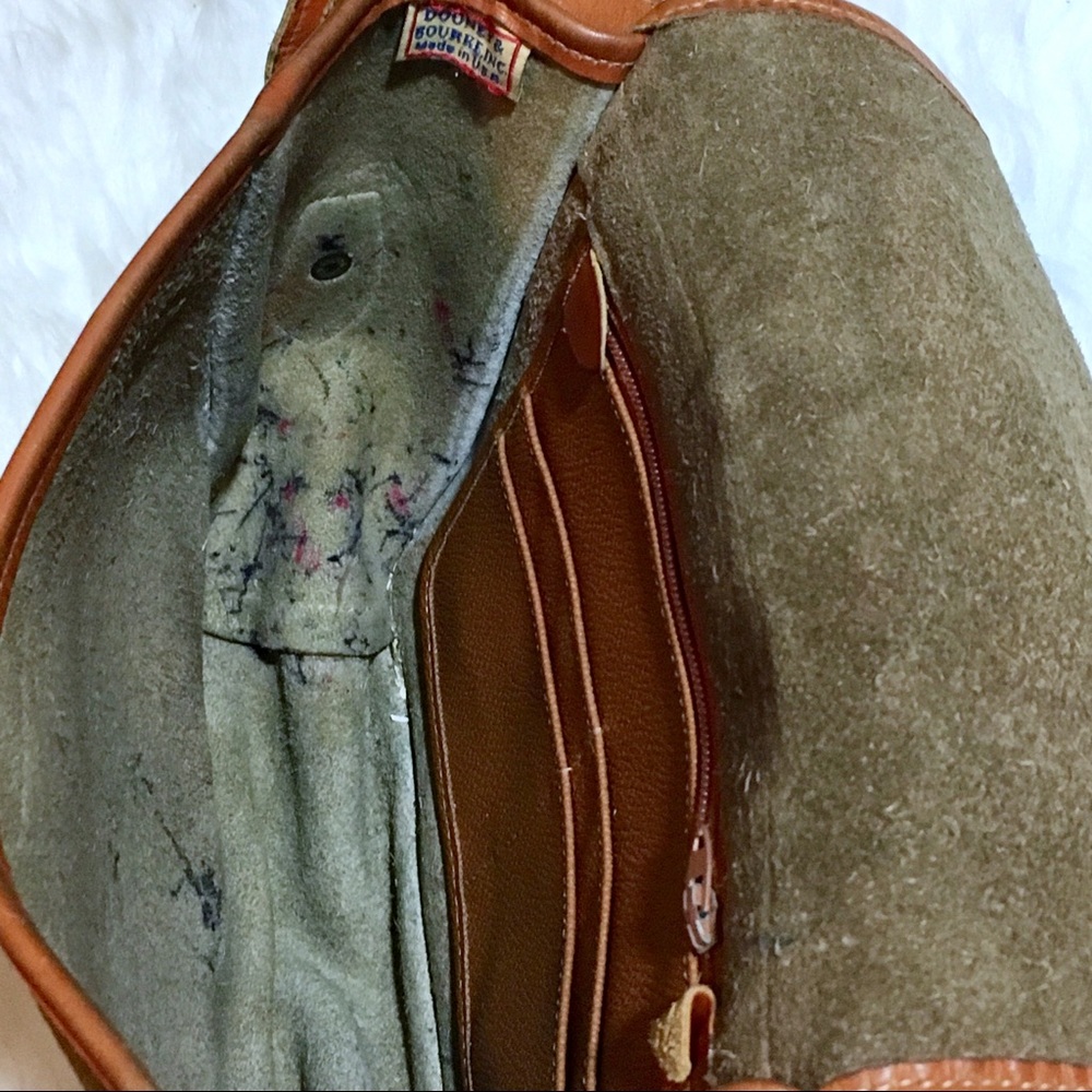 Vintage AWL Dooney & Bourke tan + brown crossbody - Picture 6 of 8