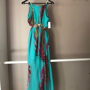 Tropical Maxi Dress. Never worn.