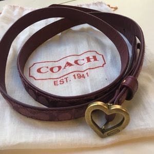 Coach Leather Belt