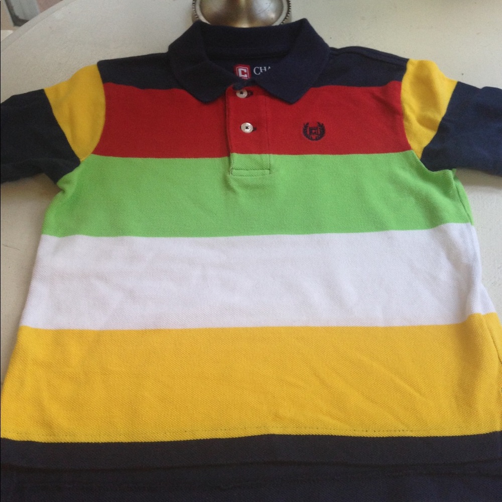 Chaps color block polo